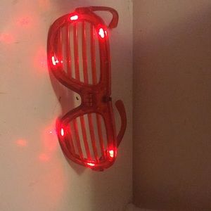 Red lighting up glasses